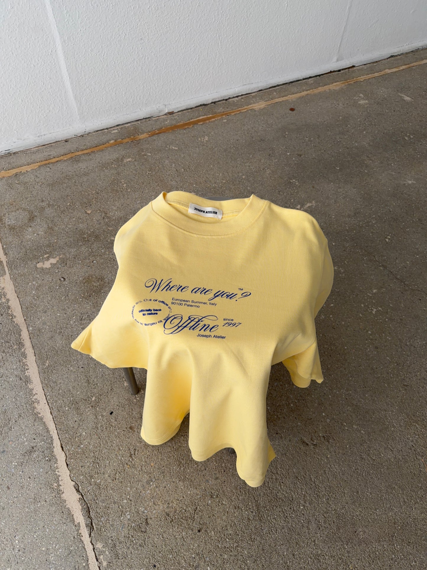 boxy tee yellow - offline