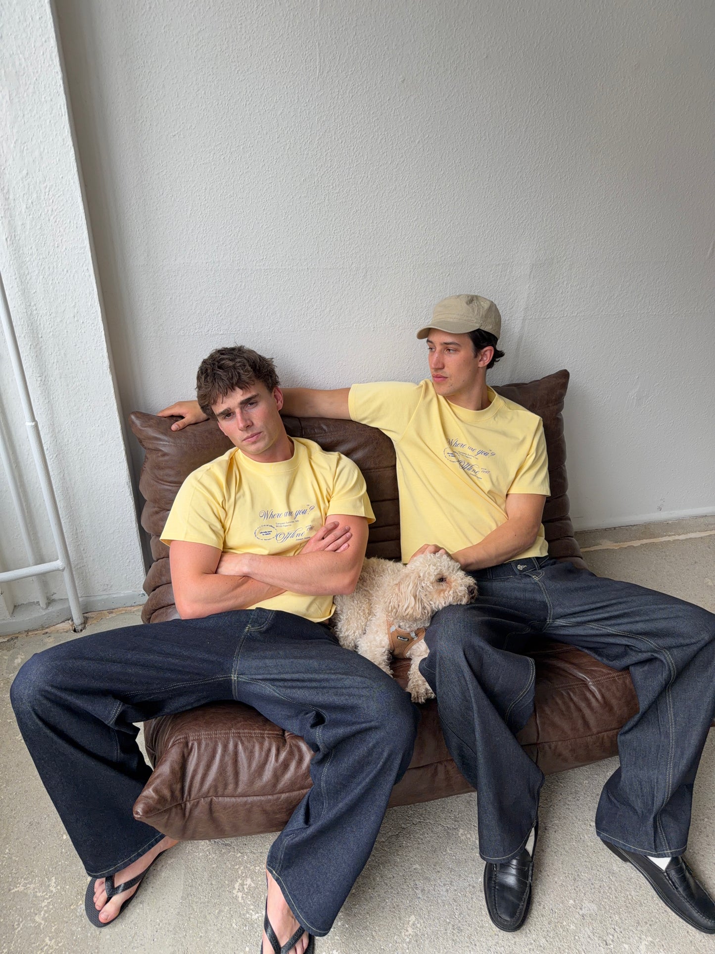 boxy tee yellow - offline