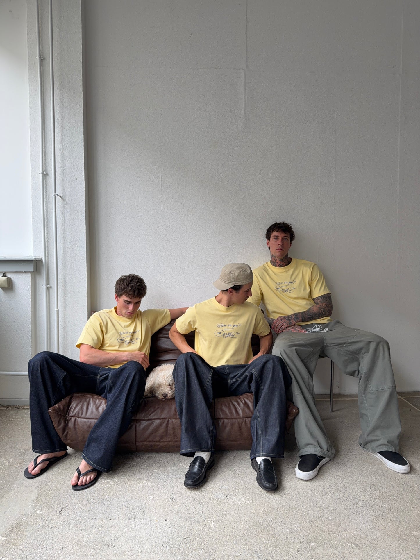 boxy tee yellow - offline