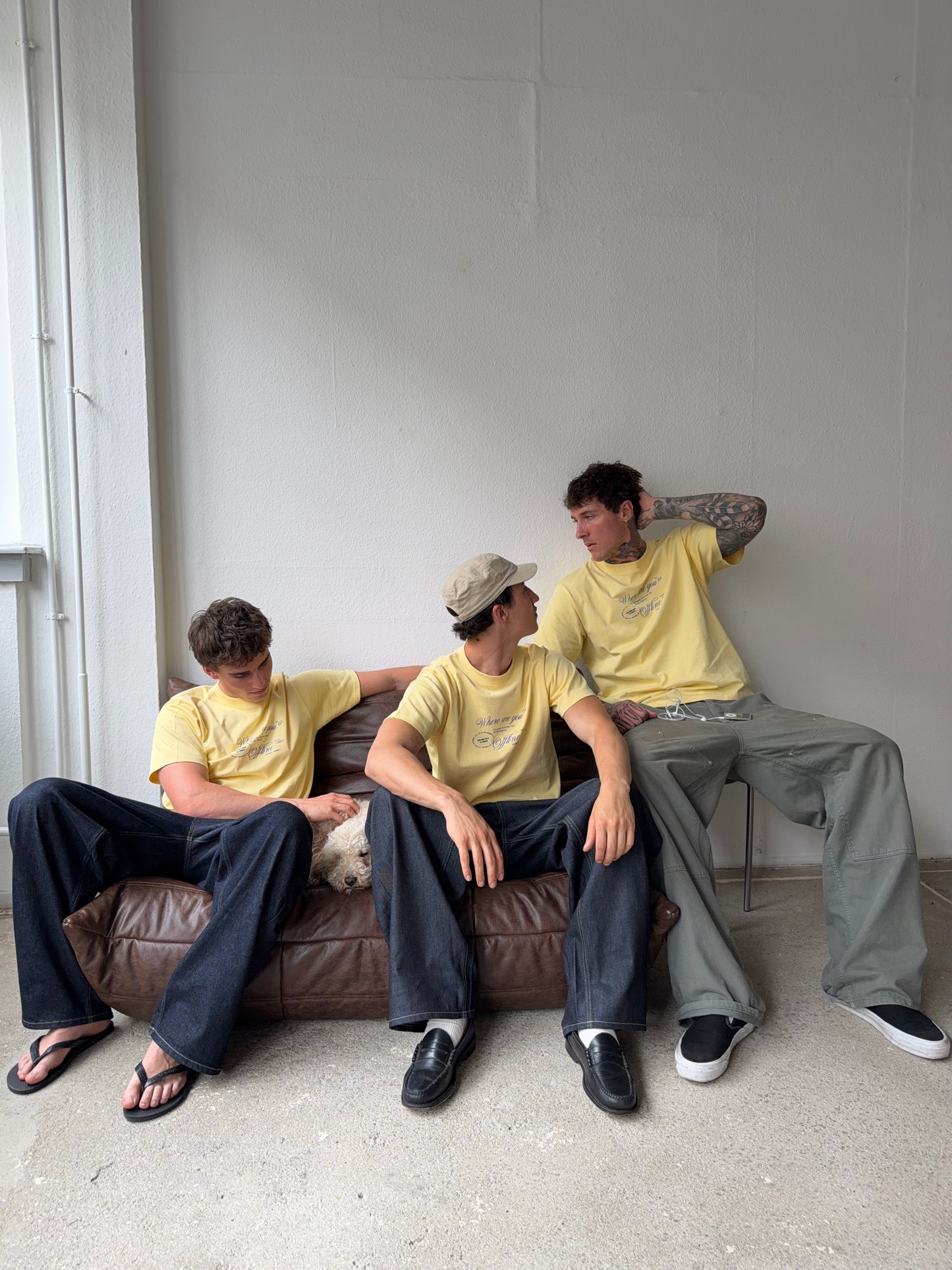 boxy tee yellow - offline