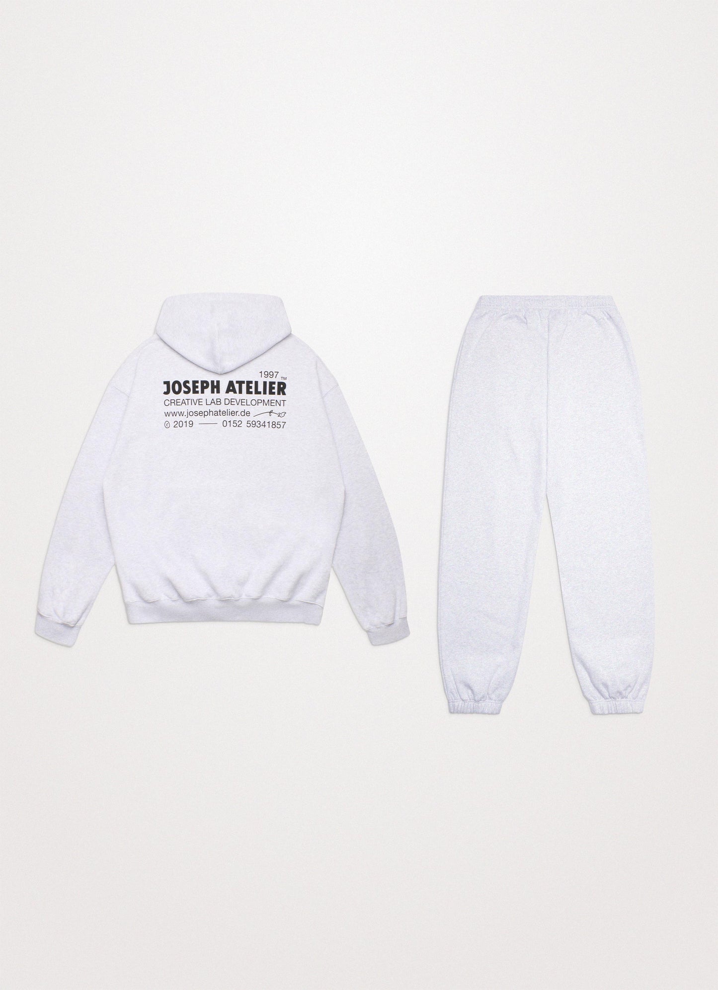 bundle classic hoodie grey melange