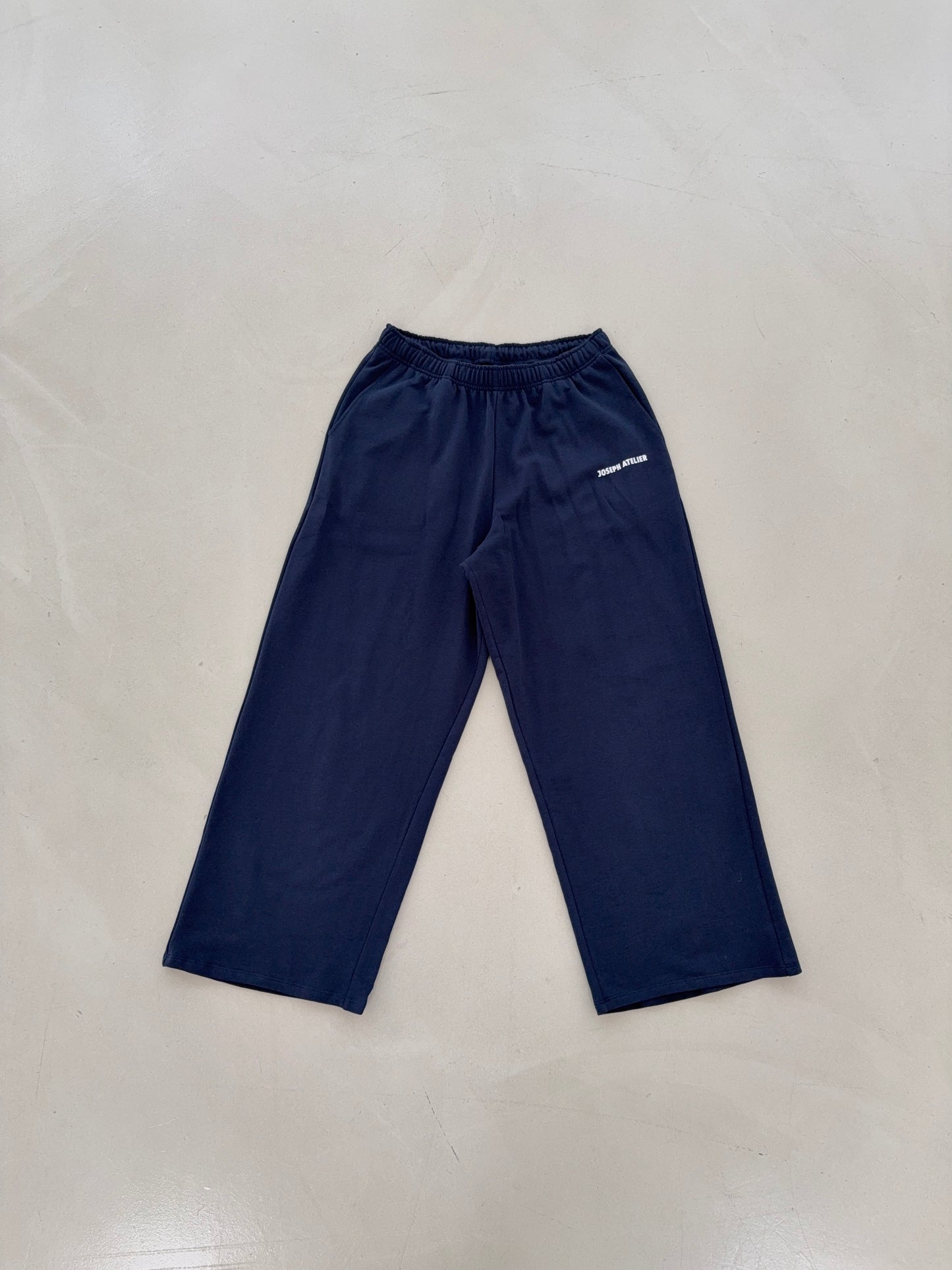 classic sweatpants wide leg royal blue