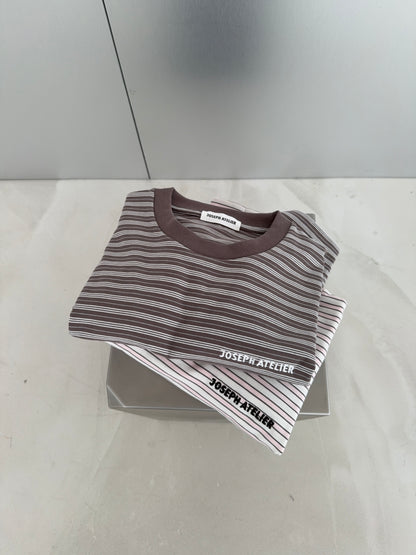 classic longsleeve stripes - blue/brown/cream