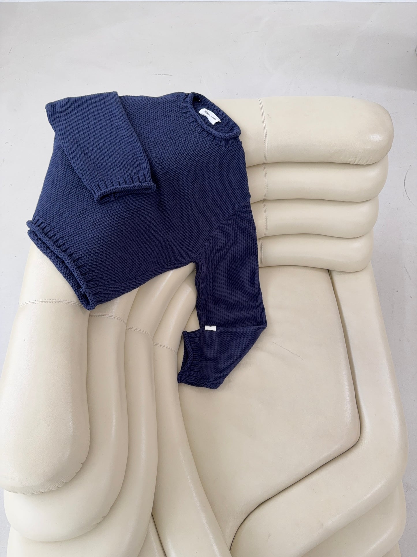 chunky knit navy