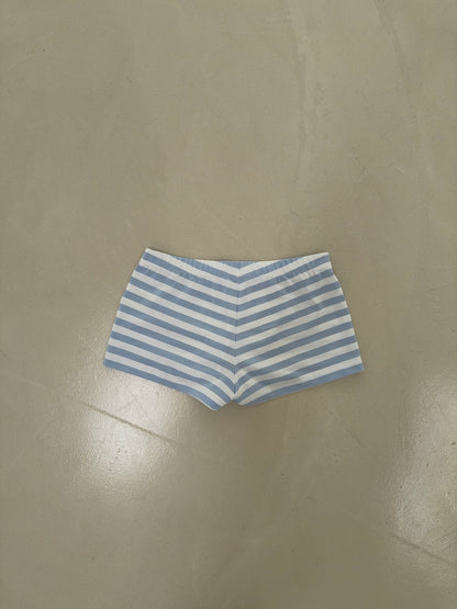 classic shorts striped soft blue