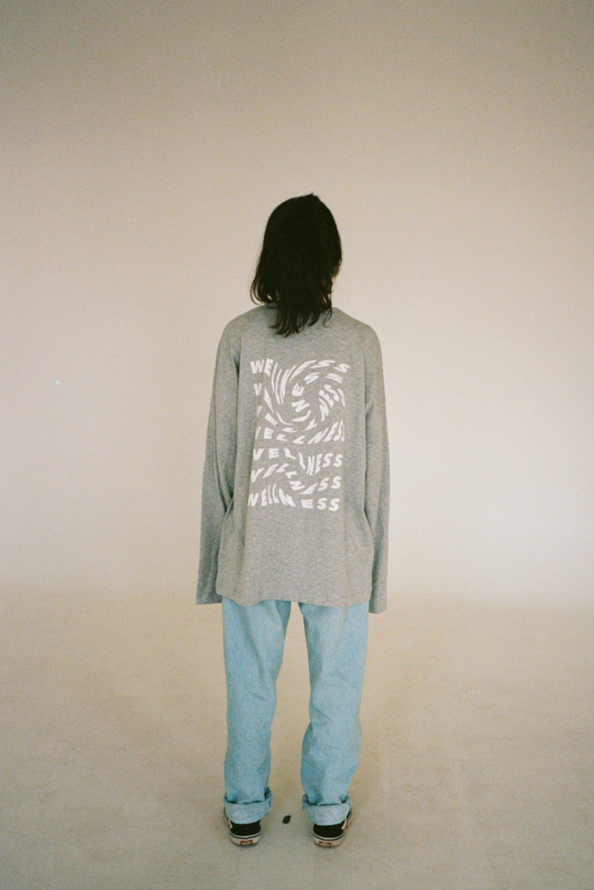 ZZ TEST longsleeve sage — back